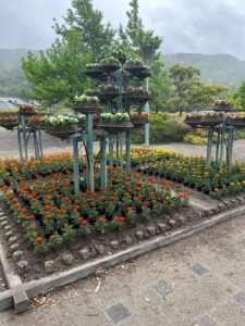 花のタワー